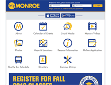 Tablet Screenshot of mymonroe.monroecollege.edu